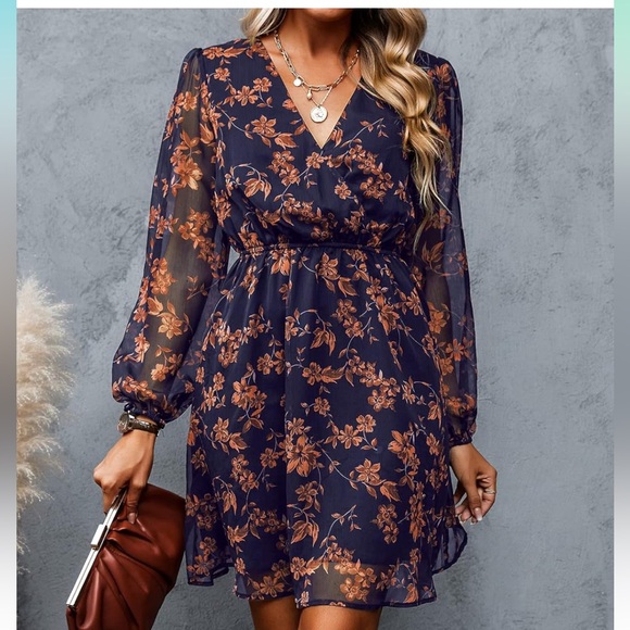 Cupshe Floral Print Mini Dress - Picture 3 of 5